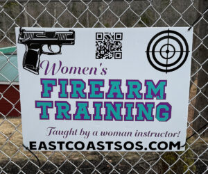 Women's Firearm Training Sign